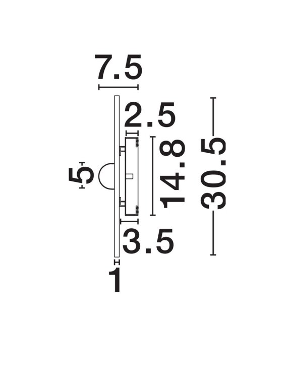 Kinkiet marmurowy okrągły LED MARBELLE E14 5W (6)