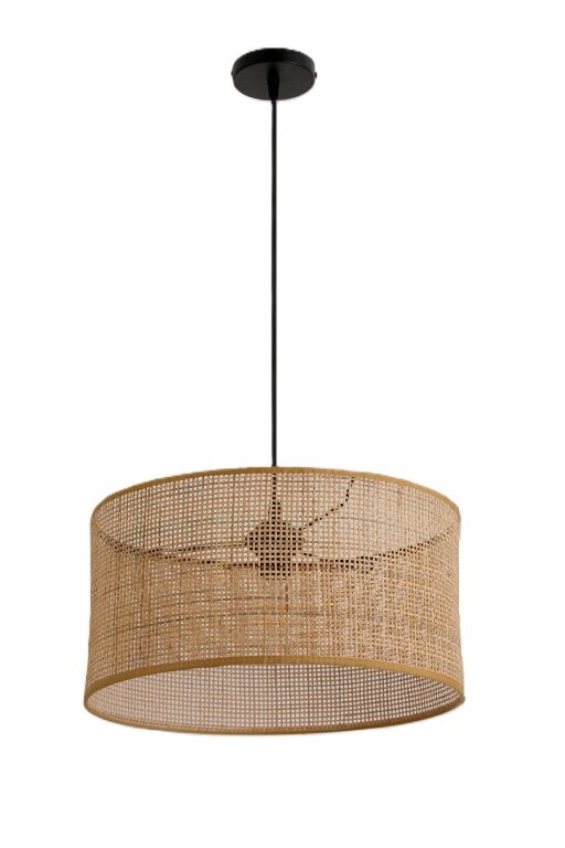 Rattanowa lampa wisząca RENNI N sufitowa naturalna abażur 40cm STYL BOHO (1)